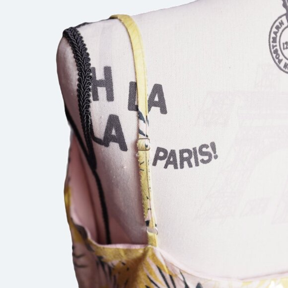 Vici soft slip dress adjustable botanic prints Monstera with side split size M - Picture 6 of 11